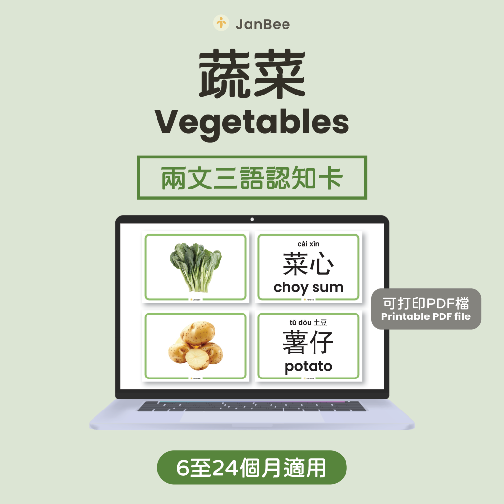 蔬菜認知卡（PDF）