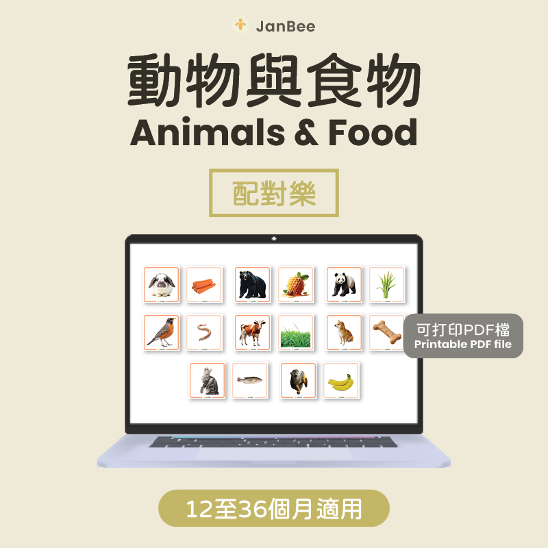 動物食物配對卡（PDF）